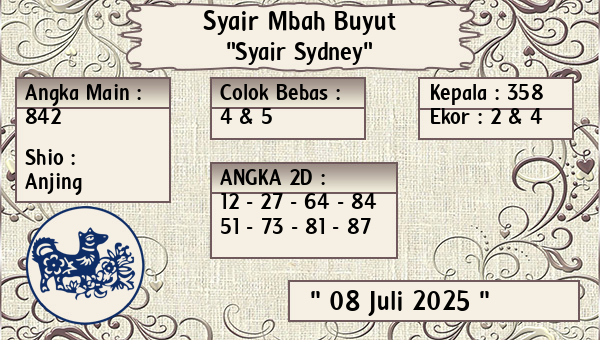 Syair Mbah Buyut - Syair Sydney